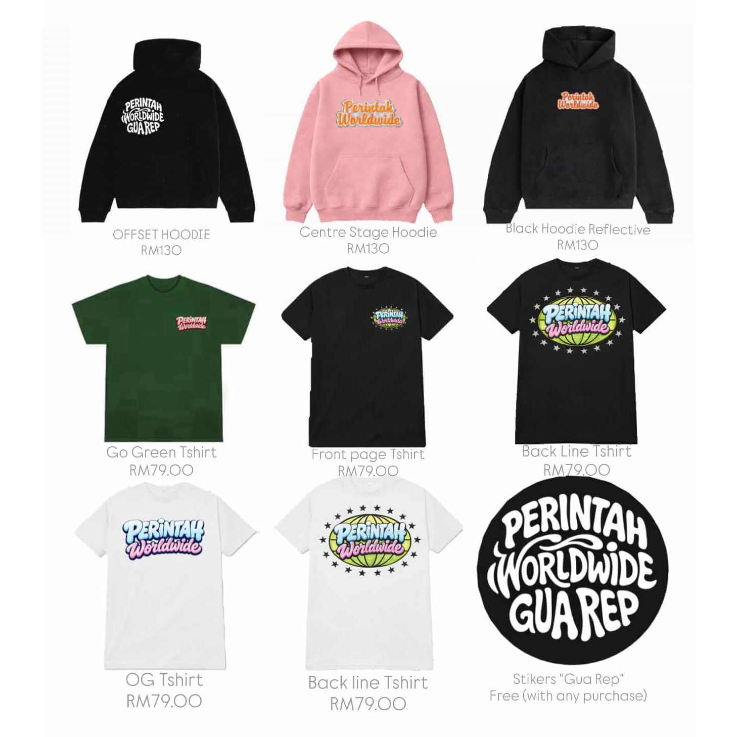 Perintah Worldwide Collection – Hoodies, T-Shirts & Stickers